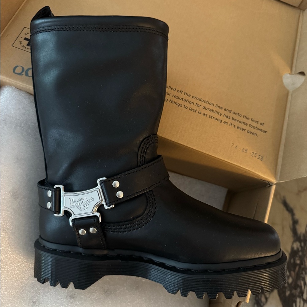 NEW IN BOX Dr. Martens Black Leather Boots
